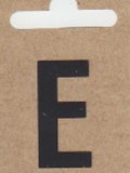 Buchstabe "E", schwarz