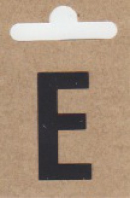 Buchstabe "E", schwarz
