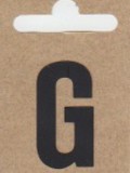 Buchstabe "G", schwarz
