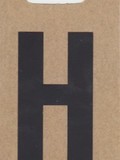 Buchstabe "H", schwarz