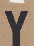 Buchstabe "Y", schwarz